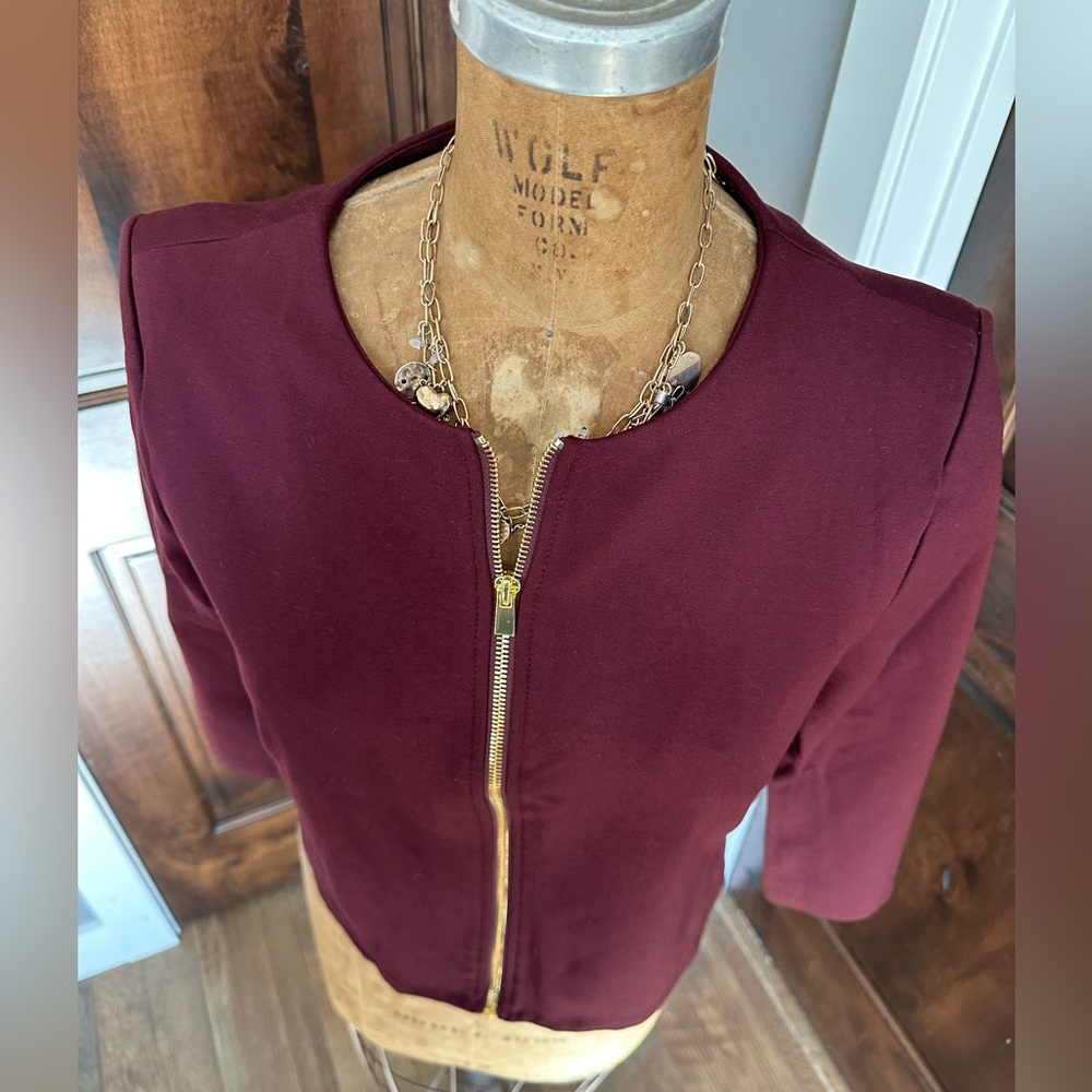 Philosophy Republic Clothing Gold Zip Jacket Women’s L